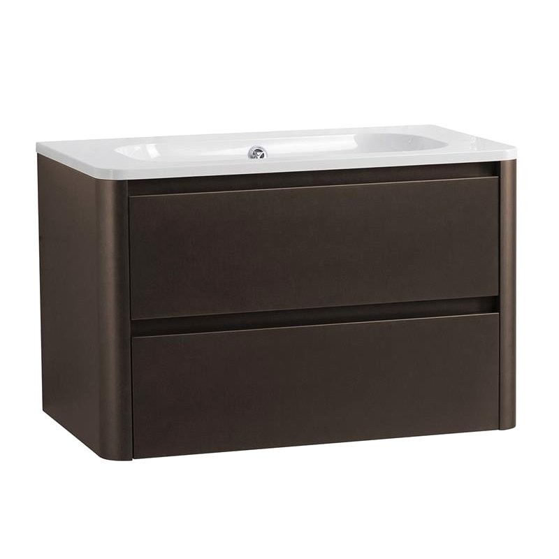 Мебель для ванной комнаты Cezares Relax 80 подвесная, 2 ящика, оружейная сталь