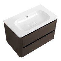 Мебель для ванной комнаты Cezares Relax 80 подвесная, 2 ящика, оружейная сталь