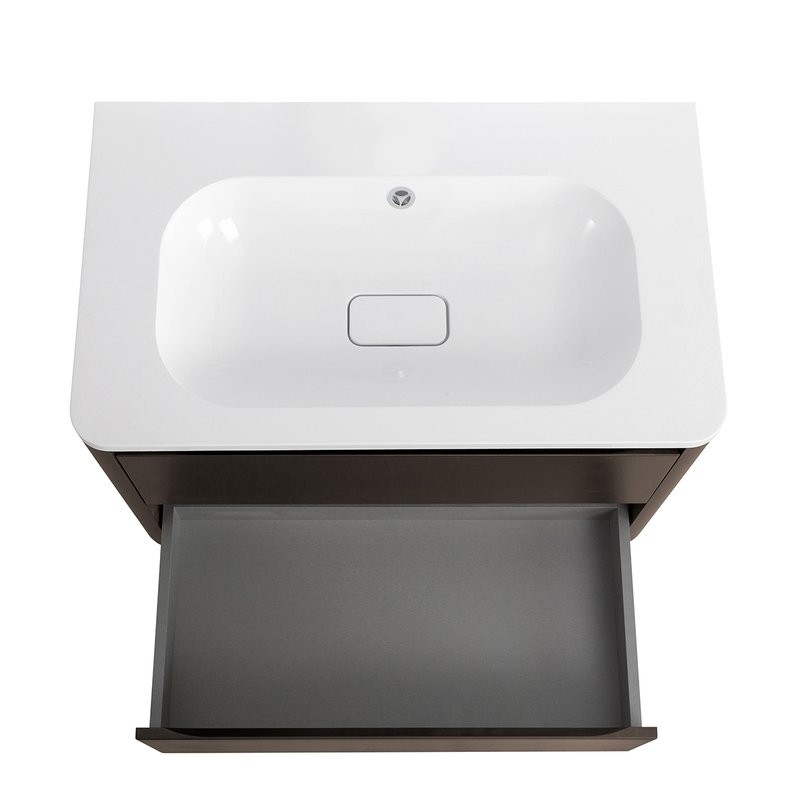 Мебель для ванной комнаты Cezares Relax 80 подвесная, 2 ящика, оружейная сталь