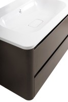 Мебель для ванной комнаты Cezares Relax 80 подвесная, 2 ящика, оружейная сталь