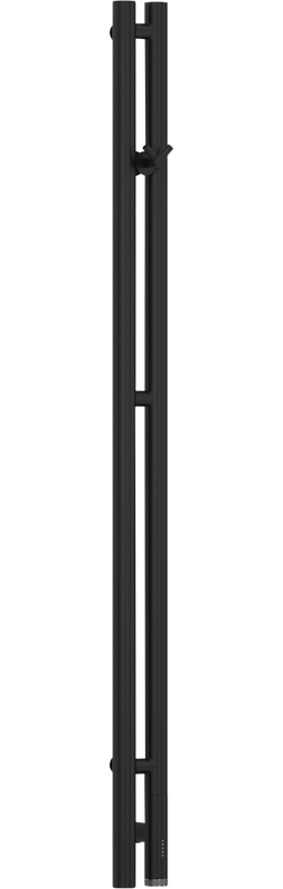 Полотенцесушитель электрический Сунержа Нюанс 3.0 120 см черный матовый, правый