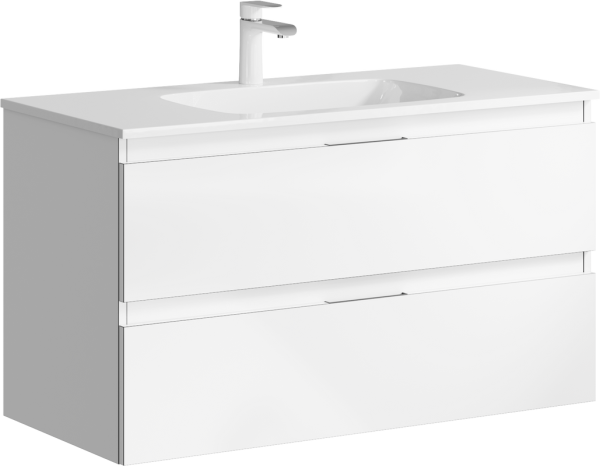 Тумба с раковиной Aqwella 5 stars Accent 100 белая