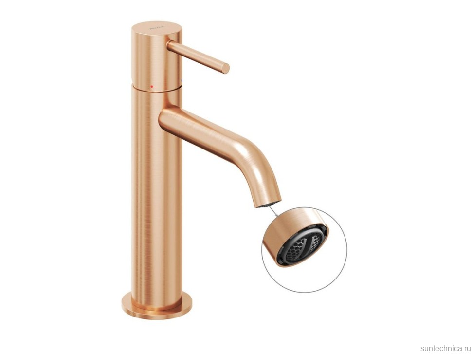 Смеситель для раковины Ravak Espirit ES 012.60 RGB брашированное розовое золото