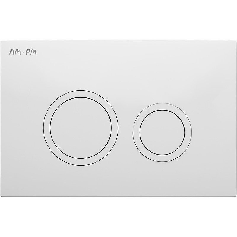 Кнопка смыва для унитаза AM.PM ErgoFit L I110101 АБС-пластик, цвет белый глянец