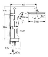 Душевой комплект Grohe 26672001 Душевой комплект Grohe 26672001