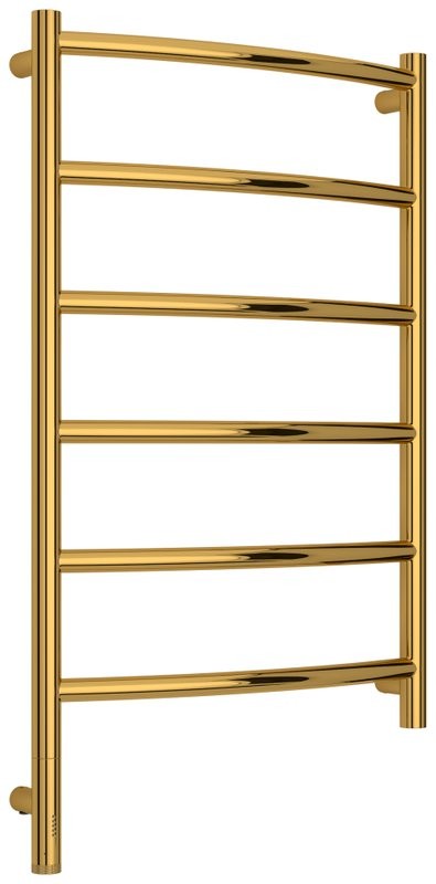 Полотенцесушитель электрический Сунержа Галант 3.1 03-6000-8050 90x55 см, подключение слева, золото, лесенка