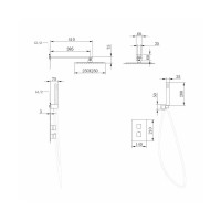 Душевой комплект Abber Daheim AF8251W С ВНУТРЕННЕЙ ЧАСТЬЮ, матовый белый