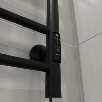 Полотенцесушитель электрический Маргроид Вид 10 СНШ 80x50 R черный матовый