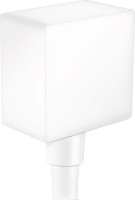 Шланговое подключение Hansgrohe Fixfit Square 26455700 матовое белое