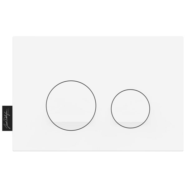 Кнопка смыва для унитаза Jacob Delafon E38068-00 пластик, цвет глянцевый белый, с антибактериальным покрытием