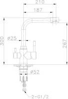 Смеситель для кухни Lemark Expert LM5061S