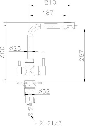 Смеситель для кухни Lemark Expert LM5061S