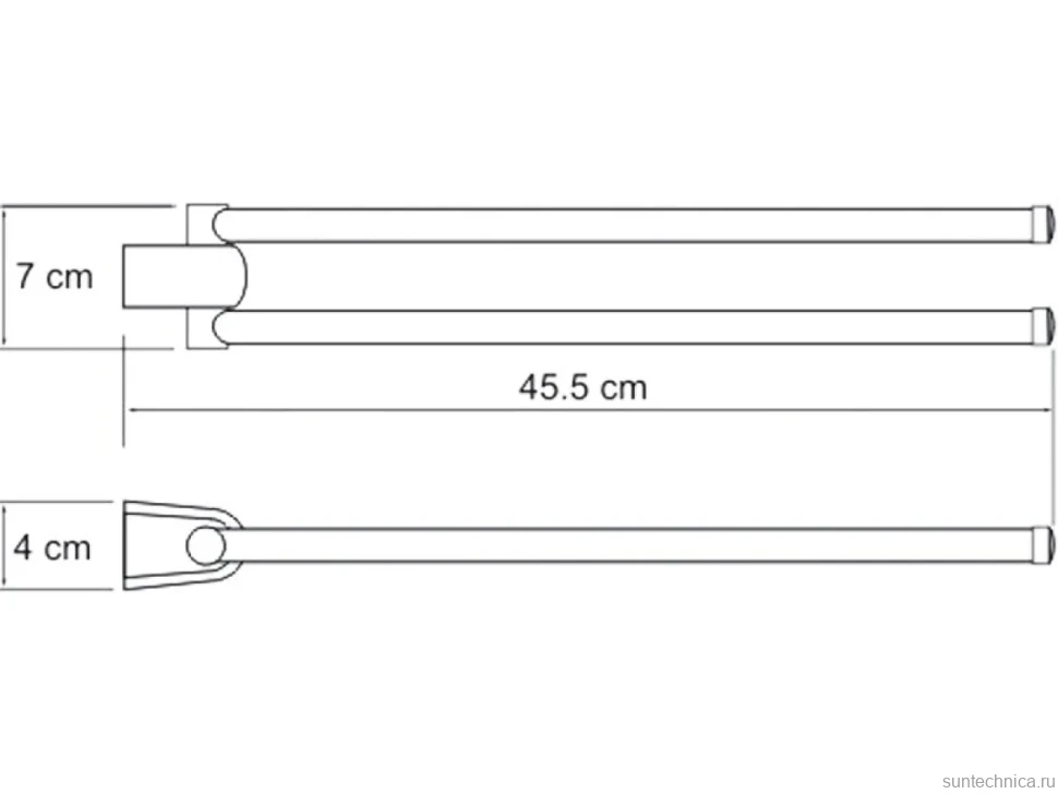 Полотенцедержатель Wasserkraft Berkel K-6831