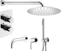 Комплект для ванной Plumberia Selection Ixo KITXOT18QCR210 С ВНУТРЕННЕЙ ЧАСТЬЮ, хром