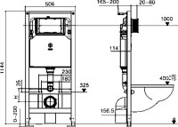 Система инсталляции для унитазов Weltwasser WW INS 506 ST