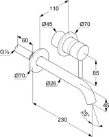 Комплект Гигиенический душ Kludi Bozz 389990576 со смесителем, С ВНУТРЕННЕЙ ЧАСТЬЮ + Смеситель 382450576 хром