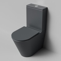 Унитаз-компакт напольный Grossman GR-4458GMSQ с микролифтом, серый матовый