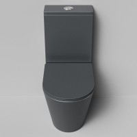 Унитаз-компакт напольный Grossman GR-4458GMSQ с микролифтом, серый матовый