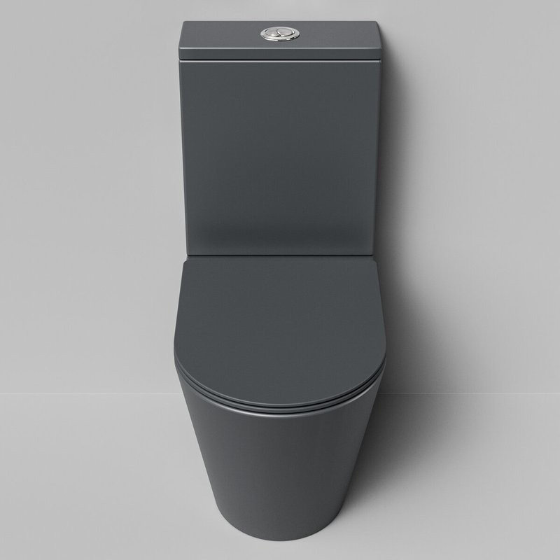 Унитаз-компакт напольный Grossman GR-4458GMSQ с микролифтом, серый матовый