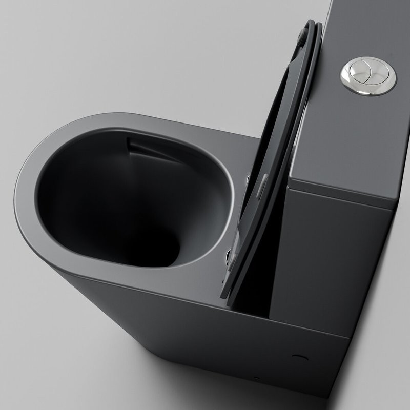 Унитаз-компакт напольный Grossman GR-4458GMSQ с микролифтом, серый матовый