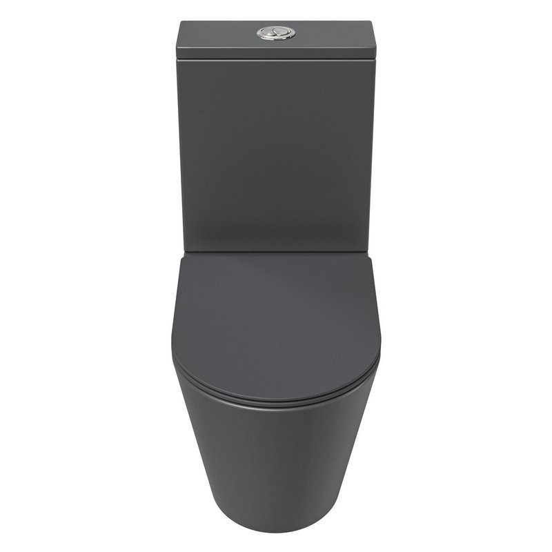 Унитаз-компакт напольный Grossman GR-4458GMSQ с микролифтом, серый матовый