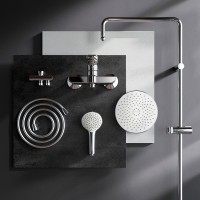 Душевая стойка AM.PM X-Joy F40885A24 со смесителем