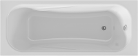 Акриловая ванна 1MarKa Classic А Стандарт 1+ 160x70 см, пристенная, белая, на ножках, с экраном, со сливом-переливом