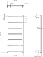 Полотенцесушитель водяной Grota Simple 43х100 полированный