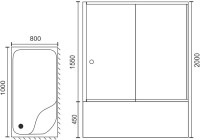 Душевой уголок Royal Bath BP RB8100BP-T-BL-R 100x80 с поддоном