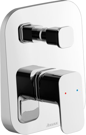 Встраиваемый смеситель для душа и ванны Ravak 10° Free X070136 нержавеющая сталь