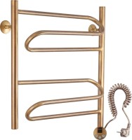 Полотенцесушитель электрический Secado Валенсия 1 65x55 см, подключение справа, бронза, лесенка, латунь