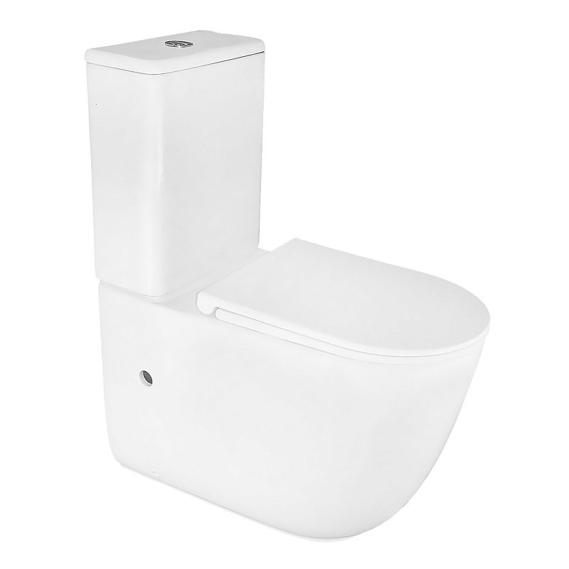 Унитаз-компакт напольный AZARIO Riano AZ-1307A с микролифтом, безободковый