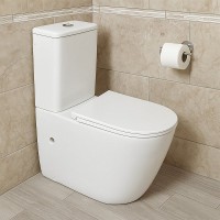 Унитаз-компакт напольный AZARIO Riano AZ-1307A с микролифтом, безободковый