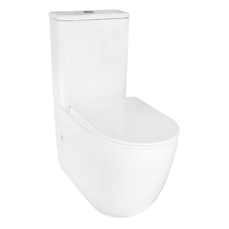 Унитаз-компакт напольный AZARIO Riano AZ-1307A с микролифтом, безободковый