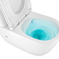 Унитаз-компакт напольный AZARIO Riano AZ-1307A с микролифтом, безободковый