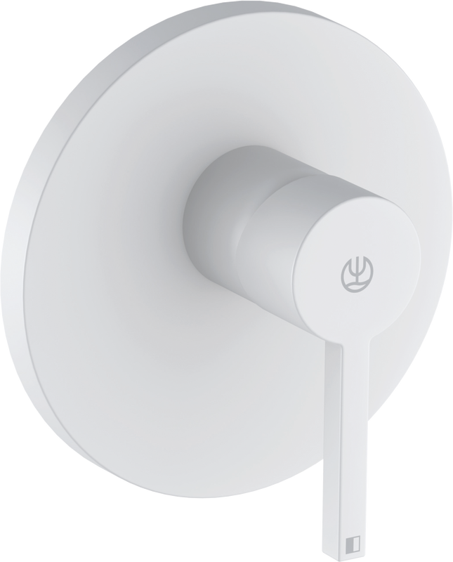 Встраиваемый смеситель для душа и ванны Kludi Nova Fonte 206555315 матовый белый