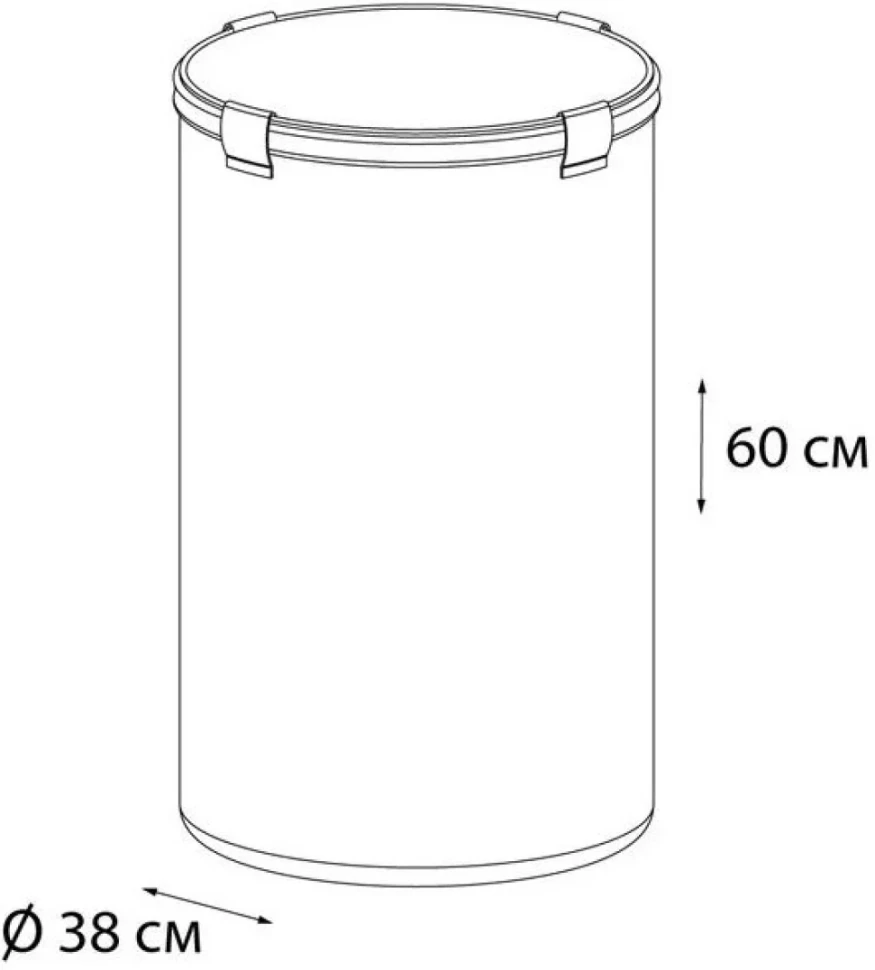 Корзина для белья Fixsen 1000 FX-1033B