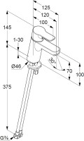 Смеситель для раковины Kludi Pure&Easy 370289165
