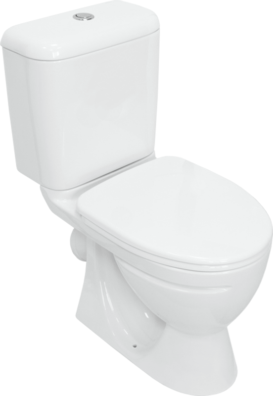 Унитаз-компакт напольный Sanita Стандарт комфорт глянцевый белый
