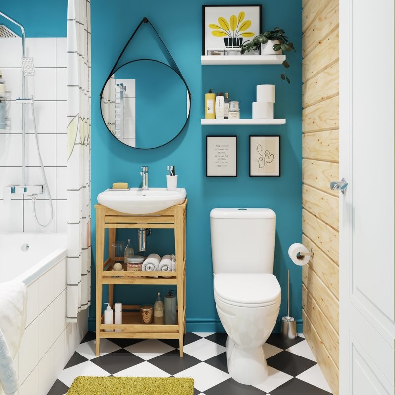 Унитаз-компакт напольный Sanita Стандарт комфорт глянцевый белый