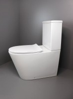 Унитаз-компакт напольный Creo Creo CR1002R безободковый, с микролифтом