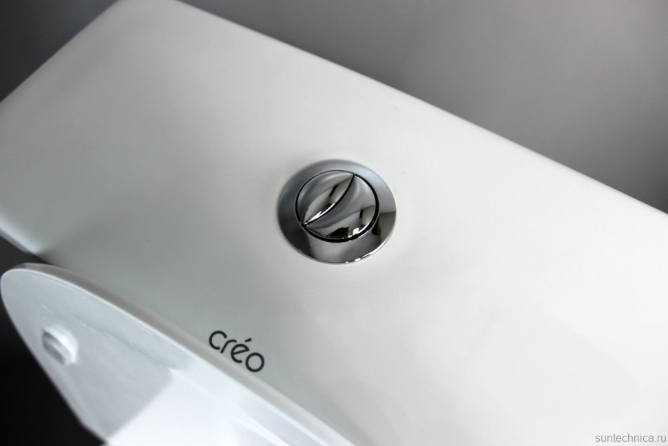Унитаз-компакт напольный Creo Creo CR1002R безободковый, с микролифтом