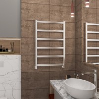 Полотенцесушитель водяной Grota Soffi 80x53, нержавеющая сталь