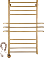 Полотенцесушитель электрический Secado Палермо 4603777478339 105x70 см, подключение слева, бронза, лесенка, латунь