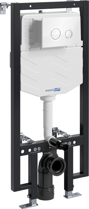 Система инсталляции для унитазов Wasserkraft Vils 56TLT.010.ME.WH01 с кнопкой смыва белой