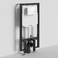 Система инсталляции для унитазов Wasserkraft Vils 56TLT.010.ME.WH01 с кнопкой смыва белой