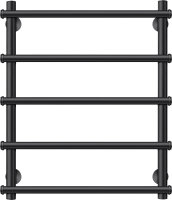 Полотенцесушитель водяной Secado Турин 1 60x55 см, матовый черный, лесенка