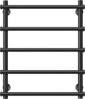 Полотенцесушитель водяной Secado Турин 1 60x55 см, матовый черный, лесенка