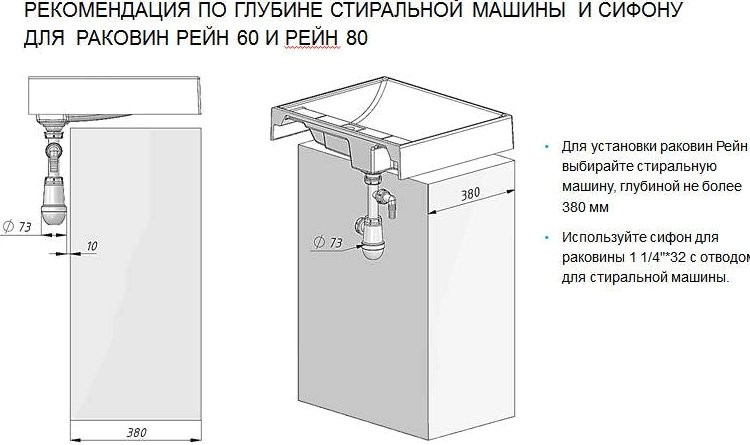 Мебель для ванной комнаты AQUATON Лондри 20 L под стиральную машину, зеркало DIWO Дмитров