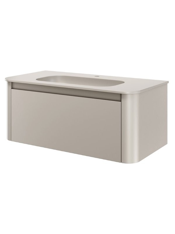 Тумба с раковиной Armadi Art Voi 100 подвесная, cashmere